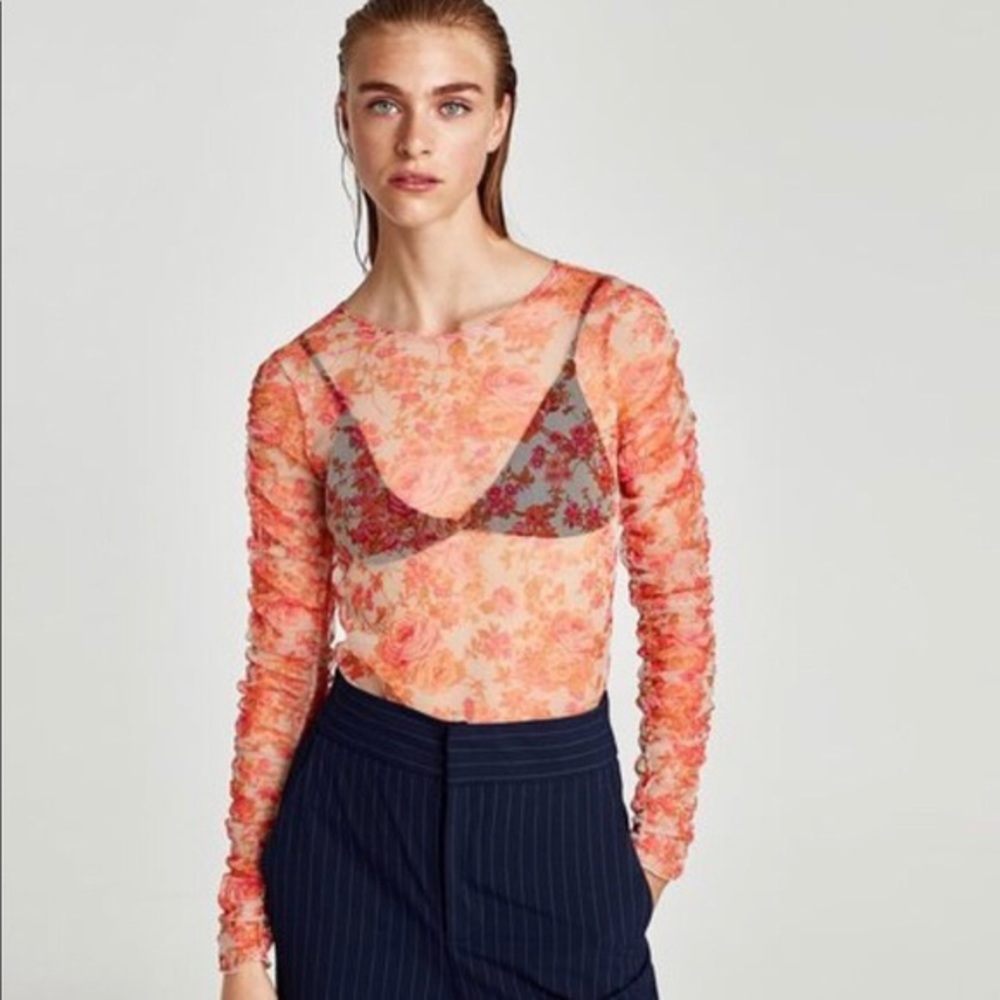 Zara Sheer Mesh top